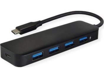 Value 14.99.5039, USB 3.2 Gen 1 (3.1 Gen 1) Type-C, USB 3.2 Gen 1 (3.1 Gen 1) Type-A, 5000 Mbit/s, Svart, Gjuten aluminium, USB