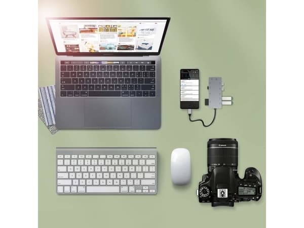 EXSYS EX-1221HM, USB 3.2 Gen 1 (3.1 Gen 1) Type-C, HDMI,USB 2.0,USB 3.2 Gen 1 (3.1 Gen 1) Type-A, 3840 x 2160 pixel, MicroSD (TransFlash),SD, 5000 Mb