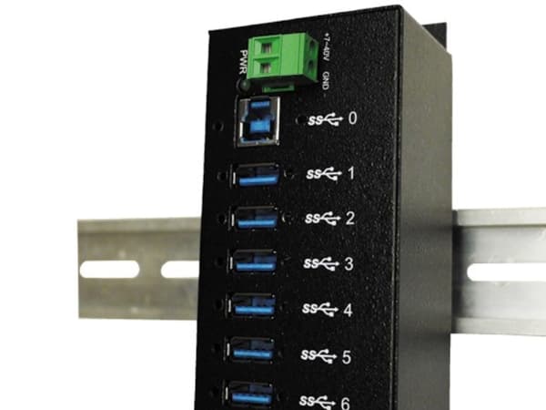EXSYS EX-1187HMVS, USB 3.2 Gen 1 (3.1 Gen 1) Type-A, 5000 Mbit/s, Svart, Metall, CE / FCC / RoHS / WEEE, 40 V