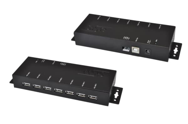 EXSYS EX-1178S, USB 2.0, USB 2.0, 480 Mbit/s, Svart, Metall, ?DC, USB