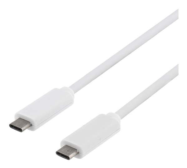 USB 3.1 cable, Gen 1, Type C - Type C, 1m, white