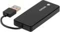 Miniatyrbild 3 av 4: USB-A 2.0 hub, 4x USB-A female, black