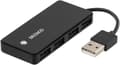 Miniatyrbild 4 av 4: USB-A 2.0 hub, 4x USB-A female, black