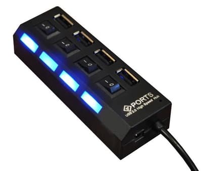 4-porttinen USB 2.0 HUB, High-Speed-tiedonsiirto