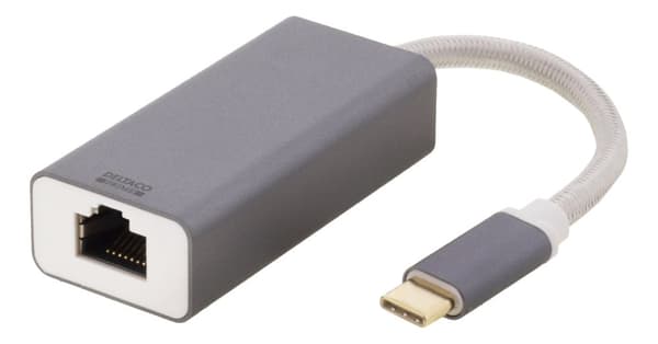 PRIME USB-C Network Adapter, Gigabit, alu, space grey