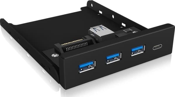 ICY BOX IB-HUB1418-i3, Sort, GL3520 ASM1543, 101 mm, 137 mm, 25 mm, 143 g