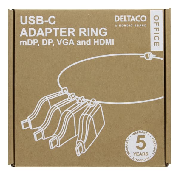 USB-C ADAPTER RING, mDP, DP, VGA, HDMI
