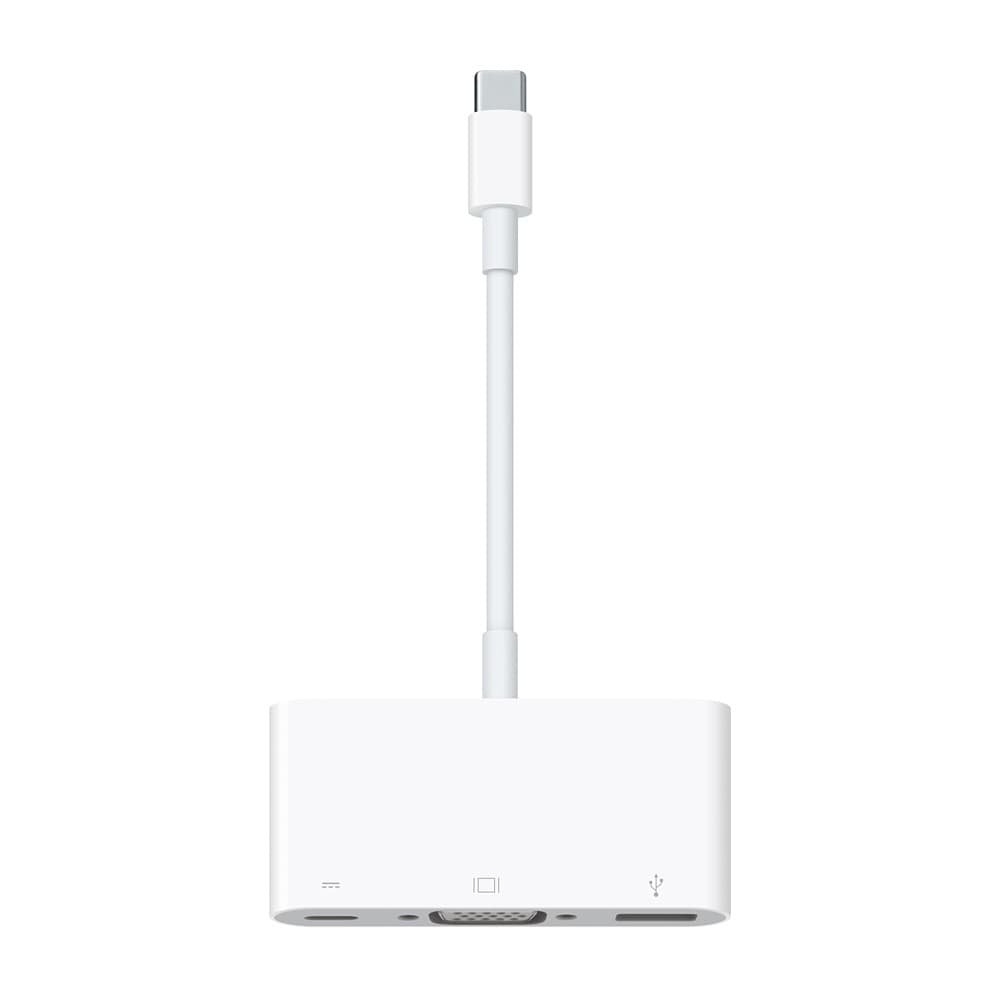 Apple Type C adapter, Type C ha - Type C ho / VGA ho / Type A ho, 0,15 m, hvid
