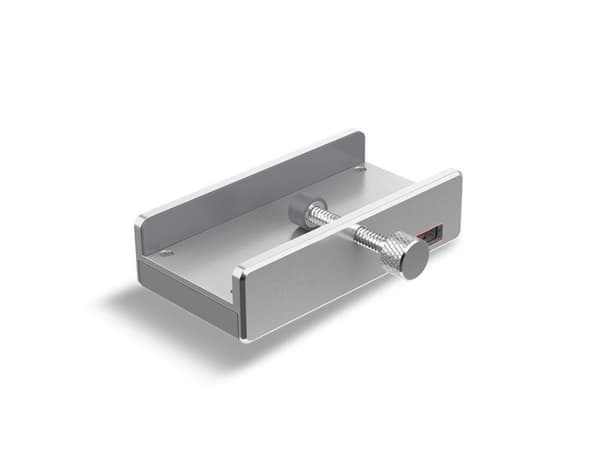 ALLNET ALL-USB3-HUB-4-CLIP, USB 3.2 Gen 1 (3.1 Gen 1) Type-A, USB 3.2 Gen 1 (3.1 Gen 1) Type-A, 5000 Mbit/s, Sølv, 1 m, USB