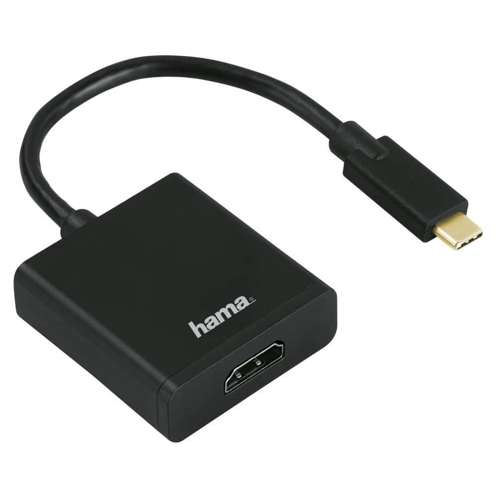 HAMA Adapter HDMI-USB-C Guld Sort