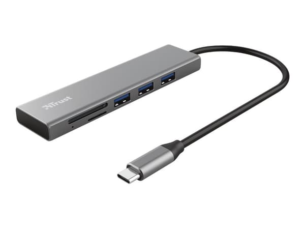 Trust Halyx - Keskitin - 3 x USB 3.2 Gen 1 - pöytätietokoneet