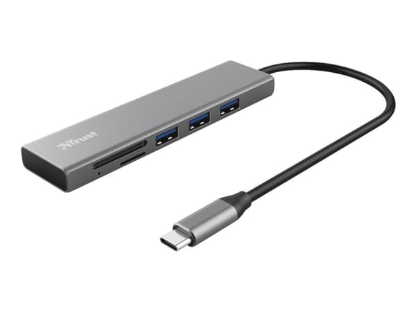 Trust Halyx - Keskitin - 3 x USB 3.2 Gen 1 - pöytätietokoneet
