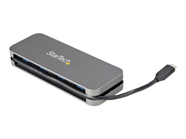 StarTech.com 4-port USB C-hubb - 4x USB-A - 5 Gbps USB 3.0 Type-C-hubb (USB 3.2/3.1 Gen 1) - USB-bussdriven - Bärbar USB-C till USB-A-adapterhubb för