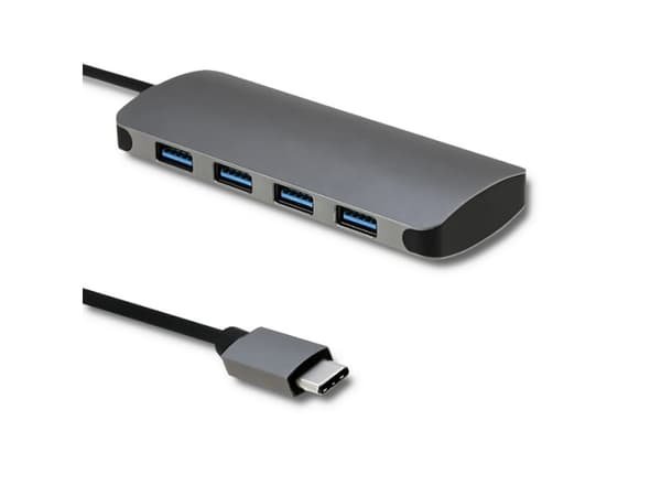 Qoltec - Hubb - 4 x SuperSpeed USB 3.0 - skrivbordsmodell
