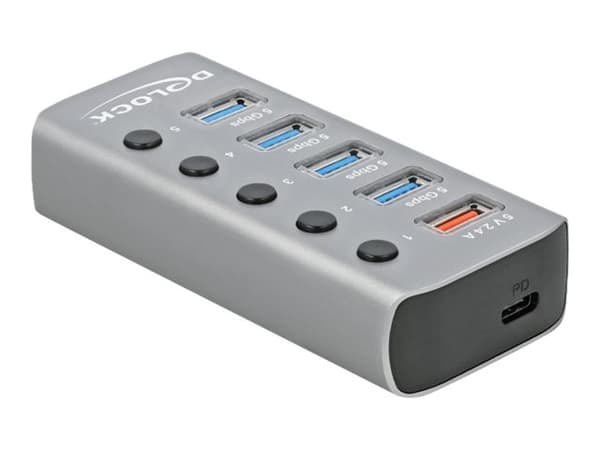 Delock - Hubb - 4 x USB 3.2 Gen 1 - skrivbordsmodell