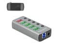 Miniatyrbild 1 av 5: Delock - Hubb - 4 x USB 3.2 Gen 1 - skrivbordsmodell