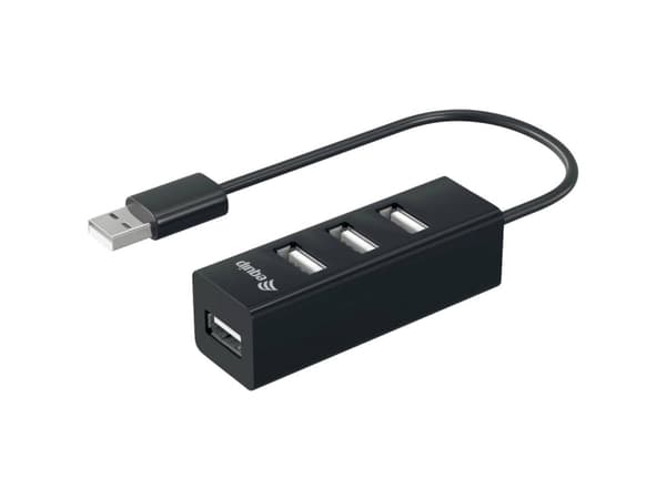 Equip 128955, USB 2.0, USB 2.0, 480 Mbit/s, Sort, Kina, CE, RoHS