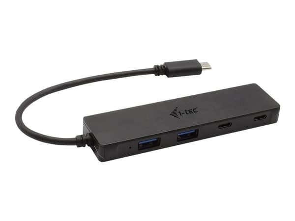 i-Tec - Hubb - 2 x SuperSpeed USB 3.0 + 2 x USB-C 3.1 Gen 1 - skrivbordsmodell