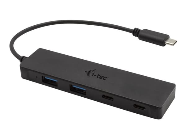 i-Tec - Hubb - 2 x SuperSpeed USB 3.0 + 2 x USB-C 3.1 Gen 1 - skrivbordsmodell