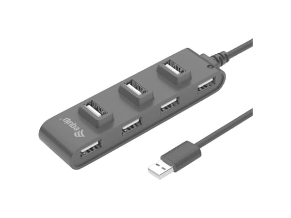 Equip 128957, USB 2.0, USB 2.0, 480 Mbit/s, Sort, Kina, CE, RoHS