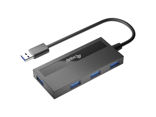 Equip 128956 gränssnittshubbar USB 3.2 Gen 1 (3.1 Gen 1) Type-A 5000 Mbit/s Svart