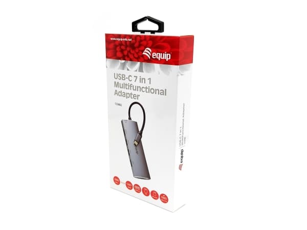 Equip 133482, USB 3.2 Gen 1 (3.1 Gen 1) Type-C, HDMI, USB 3.2 Gen 1 (3.1 Gen 1) Type-A, MicroSD (TransFlash), MicroSDHC, SD, SDHC, 5000 Mbit/s, 30 Hz