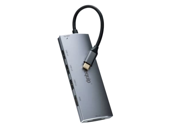 Equip 133482, USB 3.2 Gen 1 (3.1 Gen 1) Type-C, HDMI, USB 3.2 Gen 1 (3.1 Gen 1) Type-A, MicroSD (TransFlash), MicroSDHC, SD, SDHC, 5000 Mbit/s, 30 Hz