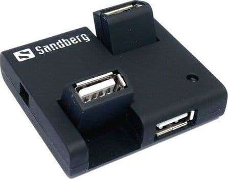 Sandberg USB Hub 4 Ports - Hubb - 4 x USB 2.0 - skrivbordsmodell