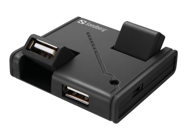 Sandberg USB Hub 4 Ports USB 2.0 480 Mbit/s Sort