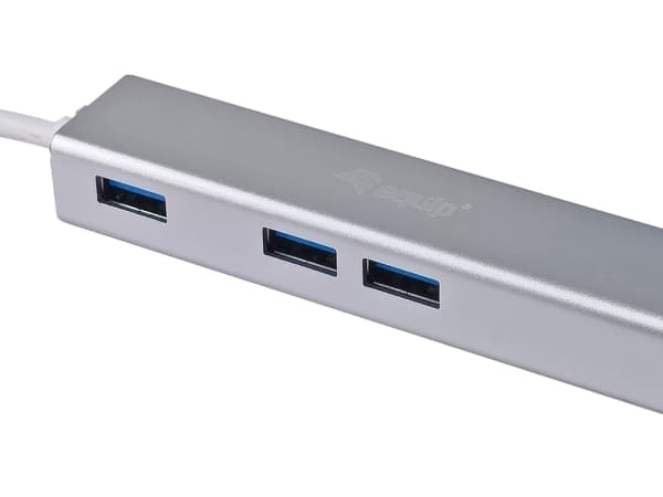 Equip 133481, USB 3.2 Gen 1 (3.1 Gen 1) Type-C, Silver, USB 3.2 Gen 1 (3.1 Gen 1) Type-A, WLAN, Gjuten aluminium, 22 mm, 15 mm