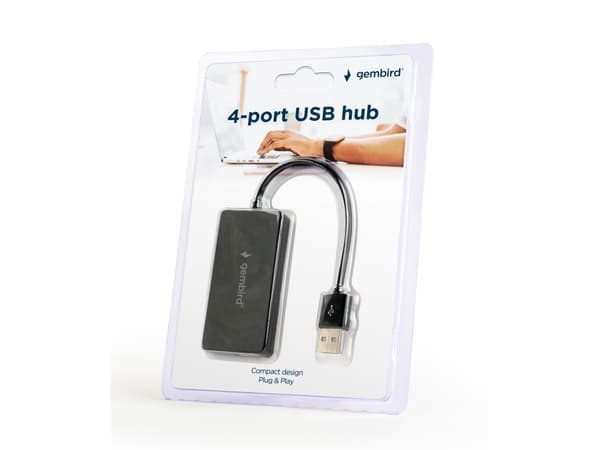 Gembird UHB-U2P4-04 - Hubb - 4 x USB 2.0 - skrivbordsmodell
