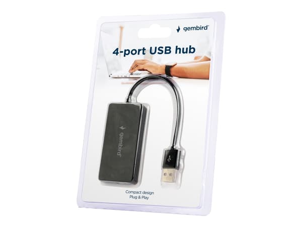 Gembird UHB-U2P4-04 - Hubb - 4 x USB 2.0 - skrivbordsmodell
