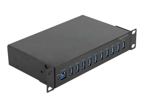Delock - Hubb - 10 x USB 3.2 Gen 1 - skrivbordsmodell