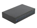 Miniatyrbild 1 av 5: Delock - Hubb - 10 x USB 3.2 Gen 1 - skrivbordsmodell