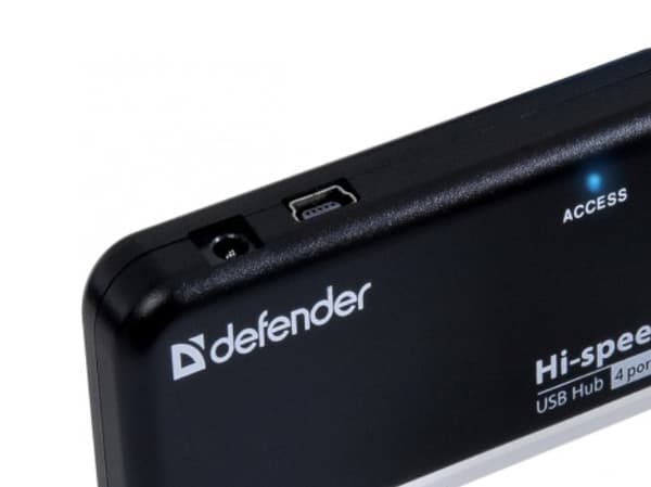 Defender Quadro Infix, USB 2.0, 480 Mbit/s, Musta, Valkoinen, 1 m, USB
