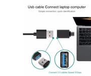 Supersnabb adapter USB C till USB 3.0