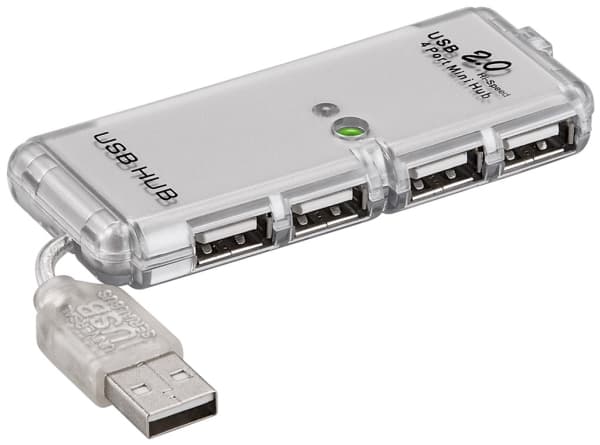 Goobay 68879, USB 2.0, USB 2.0, 480 Mbit/s, Grå, Rund kabel, 0,06 m