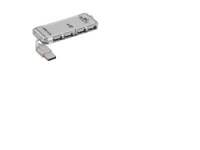 Goobay 68879, USB 2.0, USB 2.0, 480 Mbit/s, Grå, Rund kabel, 0,06 m