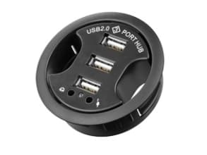 Goobay 93894, USB 2.0, 3,5mm, USB 2.0, 480 Mbit/s, Svart, 1,5 m, 60 mm