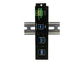 Miniatyrbild 4 av 5: Exsys EX-1185HMVS-2 - Hubb - 4 x USB 3.2 Gen 1 - DIN-skenmonterbar - likström