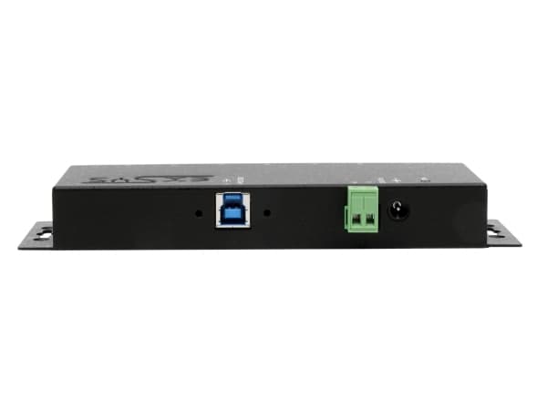 EXSYS EX-1188HMS-3, USB 3.2 Gen 1 (3.1 Gen 1) Type-B, USB 3.2 Gen 1 (3.1 Gen 1) Type-A, 5000 Mbit/s, Svart, Energiljus, 12 V