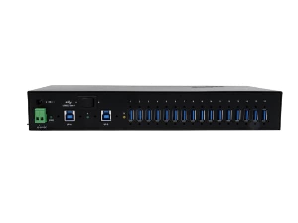 EXSYS EX-1526HMVS, USB 3.2 Gen 1 (3.1 Gen 1) Type-B, USB 3.2 Gen 1 (3.1 Gen 1) Type-A, 5000 Mbit/s, Svart, Metall