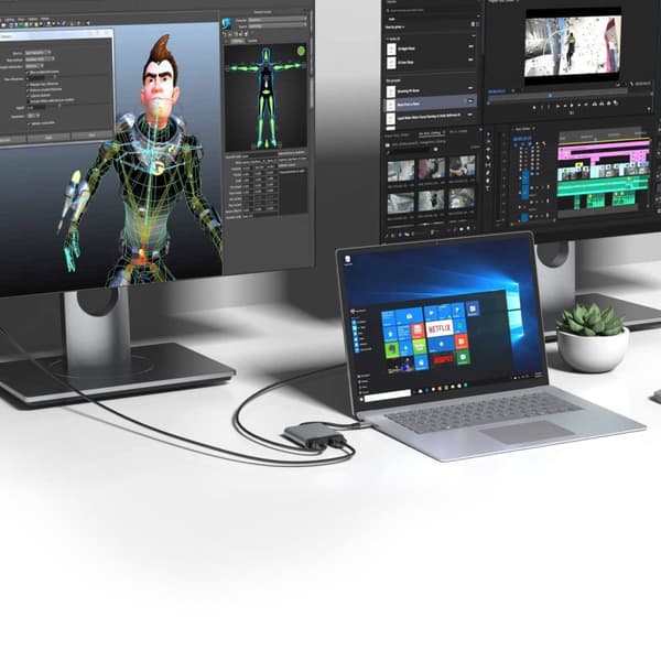Adapter - USB-C til 2x HDMI