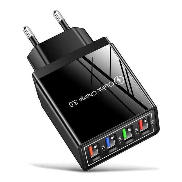Vægadapter med 4 LED -porte
