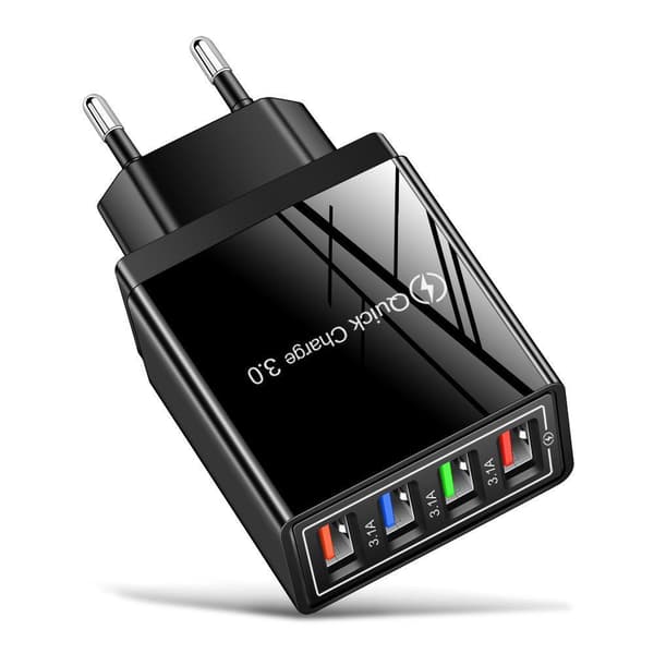Vægadapter med 4 LED -porte