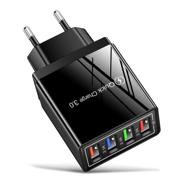 Vægadapter med 4 LED -porte