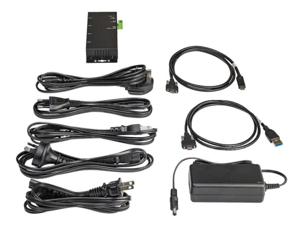 StarTech.com 4-port USB C-hubb 10 Gbps - Industriell USB-C-hubb i metall - 2x USB-C & 2x USB-A - ESD-överspänningsskydd - USB-C eller USB-A-v