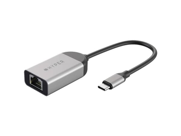 HYPER HD425B, USB 3.2 Gen 1 (3.1 Gen 1) Type-C, 2500 Mbit/s, Rostfritt stål, RJ-45, USB, 60,5 mm