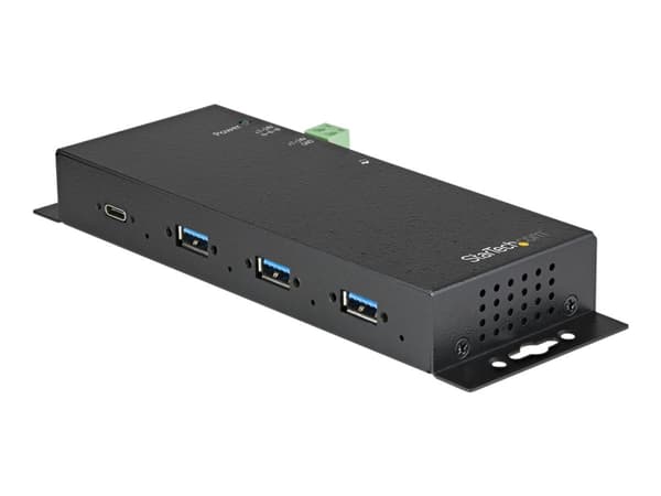 StarTech.com USB C-hubb på 10 Gbps med 4 portar - USB Type-C-hubb i metall med 3x USB-A och 1x USB-C - ESD och överspänningsskydd - USB-C- eller USB-