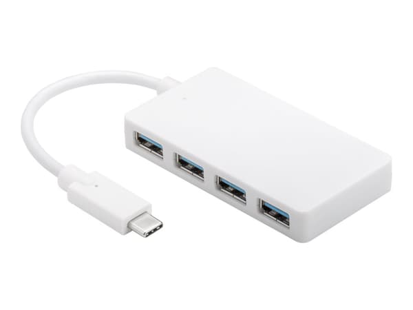 goobay USB-C Multiport Adapter - Hubb - 4 x SuperSpeed USB 3.0 - skrivbordsmodell